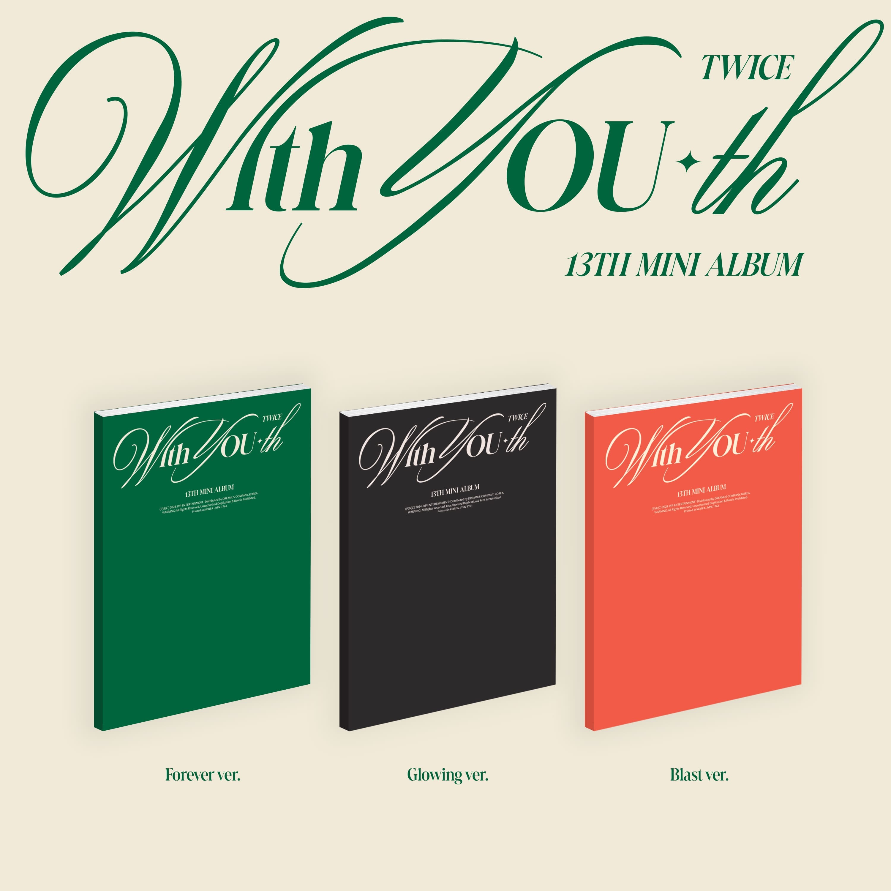 TWICE - [With YOU-th] 13th Mini Album 